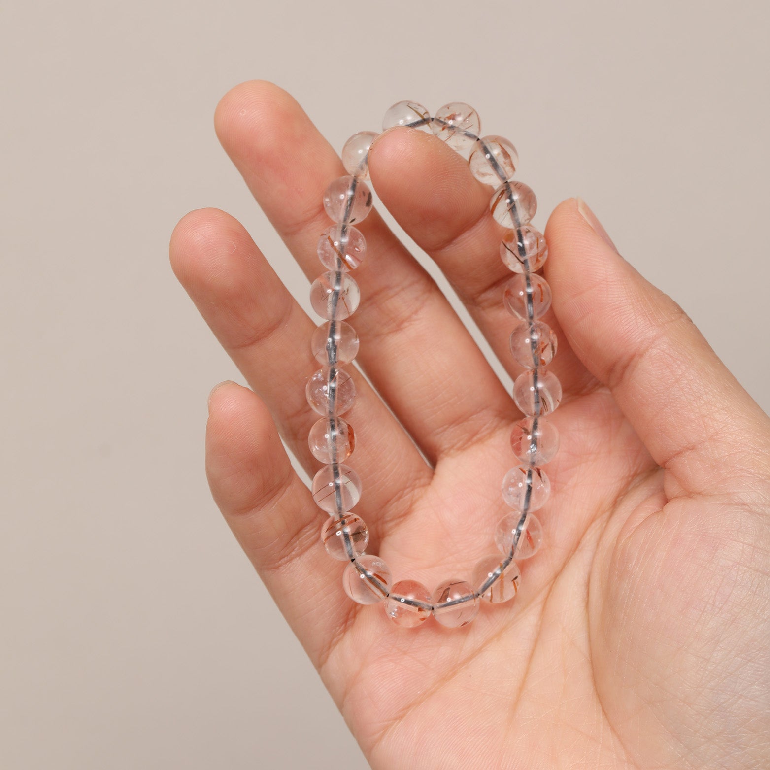 สร้อยข้อมือคริสตัลสีเขียวนำโชค